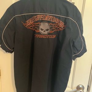 Harley Davidson Button Down